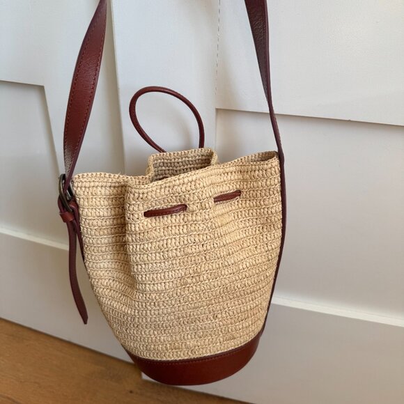 Sezane Mini Farrow Raffia bag - Picture 12 of 12